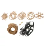 Choinka ECO duża z ozdobami + światełka zewnętrzne 230V - obrazek 11