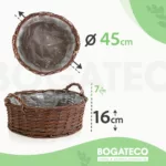 Doniczki wiklinowe okrągłe z uchwytem - obrazek 9