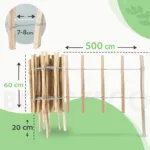 Płot sztachetowy łupany – wbijany - obrazek 30