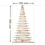 Choinka ECO duża z ozdobami + światełka zewnętrzne 230V - obrazek 2