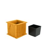 Doniczka drewniana lamelowa kolumna z wkładem W25/S25/D25 - obrazek 6