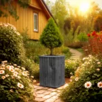 Doniczka drewniana lamelowa kolumna z wkładem W40/S25/D25 - obrazek 11