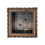 Doniczka drewniana lamelowa z wkładem W40/S25/D25 - obrazek 2