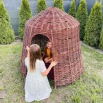 Wiklinowy domek dla dzieci- TIPI - obrazek 3