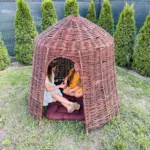 Wiklinowy domek dla dzieci- TIPI - obrazek 4