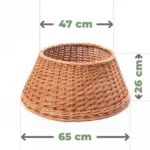 Osłona wiklinowa na stojak pod choinkę 65 cm