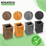 Doniczka drewniana lamelowa kolumna z wkładem W40/S25/D25 - obrazek 13