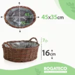 Doniczki wiklinowe owalne z uchwytem - obrazek 11