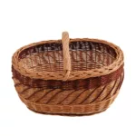Kosz wiklinowy bagażówka zdobiony - obrazek 17