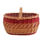 Kosz wiklinowy bagażówka zdobiony - obrazek 12