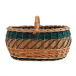 Kosz wiklinowy bagażówka zdobiony - obrazek 16