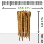 Płot łupany, impregnowany, wbijany