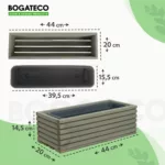 Doniczka drewniana lamelowa z wkładem W14/S20/D44 - obrazek 2