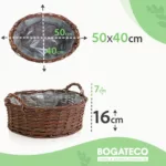 Doniczki wiklinowe owalne z uchwytem - obrazek 10