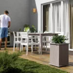 Doniczka drewniana lamelowa kolumna z wkładem W40/S25/D25 - obrazek 10