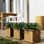 Doniczka drewniana lamelowa kolumna z wkładem W25/S25/D25 - obrazek 2