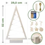 Choinka stojąca mała z ozdobami + LED - obrazek 3