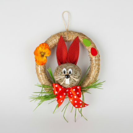Wianek zając wielkanocny- 4 kolory.