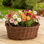 Doniczki wiklinowe okrągłe z uchwytem - obrazek 4