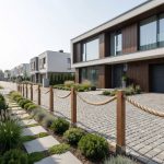 Płot żeglarski- wysokość 100cm ciemny brąz - obrazek 2