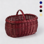 Kosz wiklinowy na zakupy, na grzyby