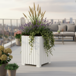 Doniczka drewniana lamelowa z wkładem W40/S25/D25 - obrazek 5