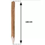 Słupek ogrodzeniowy leszczynowy