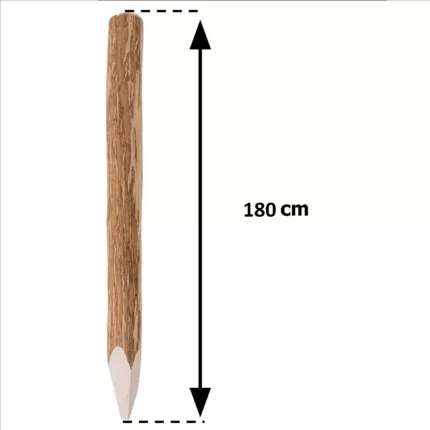 Słupek ogrodzeniowy leszczynowy