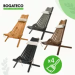 Drewniany leżak ogrodowy - obrazek 5