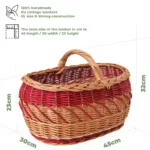 Kosz wiklinowy bagażówka zdobiony - obrazek 10
