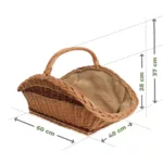 Kosz wiklinowy bagażówka zdobiony - obrazek 22