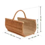 Kosz wiklinowy bagażówka zdobiony - obrazek 23