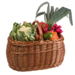 Kosz wiklinowy na zakupy, na grzyby - obrazek 14