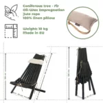 Drewniany leżak ogrodowy - obrazek 14