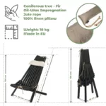 Drewniany leżak ogrodowy - obrazek 17