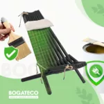 Drewniany leżak ogrodowy - obrazek 3