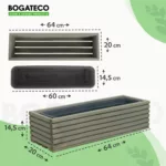 Doniczka drewniana lamelowa z wkładem W14/S20/D64 - obrazek 2