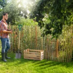 Płot sztachetowy łupany wysokość 150 cm - obrazek 12