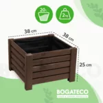 Donica drewniana W25/S38/D38 - obrazek 2