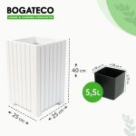 Doniczka drewniana lamelowa z wkładem W40/S25/D25 - obrazek 10