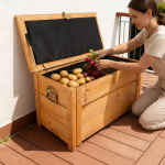 Termiczna skrzynia drewniana na balkon - obrazek 2
