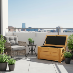 Termiczna skrzynia drewniana na balkon - obrazek 4