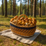 Kosz wiklinowy bagażówka zdobiony - obrazek 6