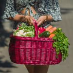 Kosz wiklinowy na zakupy, na grzyby - obrazek 2